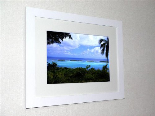 Amazon.co.jp: アートフォト タヒチ・ボラボラ島の海と小さな島々絵画