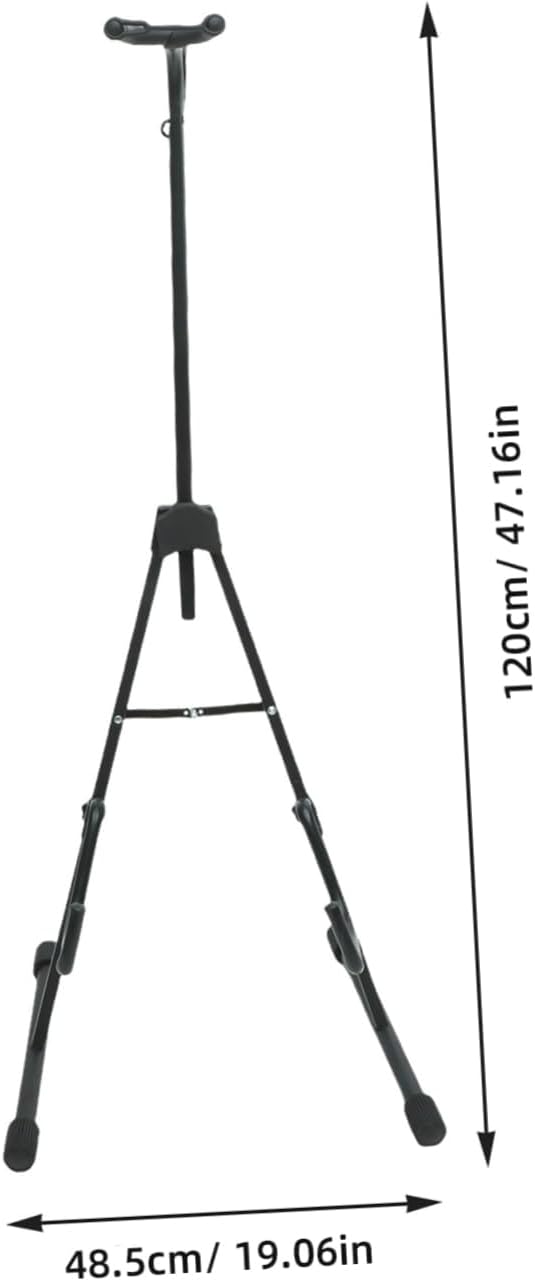BESPORTBLE Portable Cello Stand Foldable Instrument Holder Black Stable Bracket for Home Use Cello Players with Smooth Rounded Edges and Fall Design