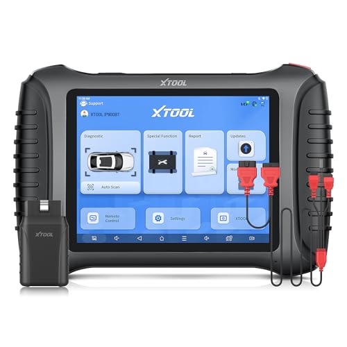 XTOOL IP900BT Wireless OBD2 Scanner with 12+8 Adapter Cable for Chrysler Secutity Bypass Cable, Full System 41+ Reset, E - Detailed View