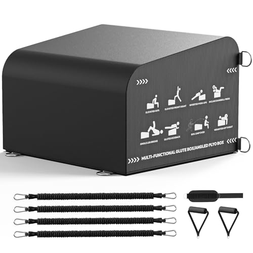 PAPABABE Hip Thrust Bench & Fitness Accessories Set