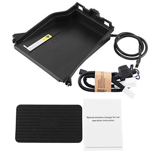 inalámbrico Brilluxa, almohadilla de carga compatible con Land Cruiser 2016‑2020, soporte para teléfono de 15 W, portavasos de carga de automóvil