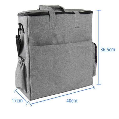 Bolsa de hombro para mascotas para evitar derrames con recipientes y cuencos de viaje gris 3