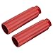 Aluminum Alloy for Bike Pegs for, Mountain, Road & Track Bikes – 3/8 Inch Axle Fit, Anti-Skid Knurled Foot Pegs, Compact Cylinder Shape, Front/Rear Use(red)