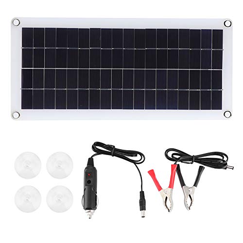 Solarpanel-Ladegerät, 20 W 18 V Dual-USB-Anschluss Tragbares Hochleistungs-Photovoltaikmodul für Campingreisen im Freien