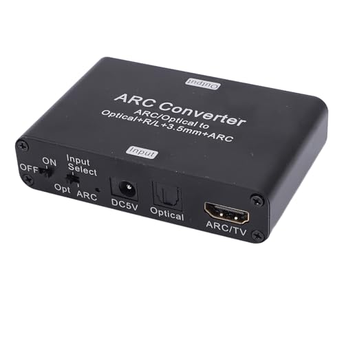 Convertidor ARC Interfaz Multimedia HD a DAC analógico 192 KHz con salida audio de 3,5 mm 5