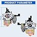 FitBest GX160 Carburetor for Honda GX120 GX200 5.5HP 6.5HP Engines – Harbor Freight Predator 212cc 224cc Replacement – Ideal for Go Karts, Pressure Washers, Water Pumps