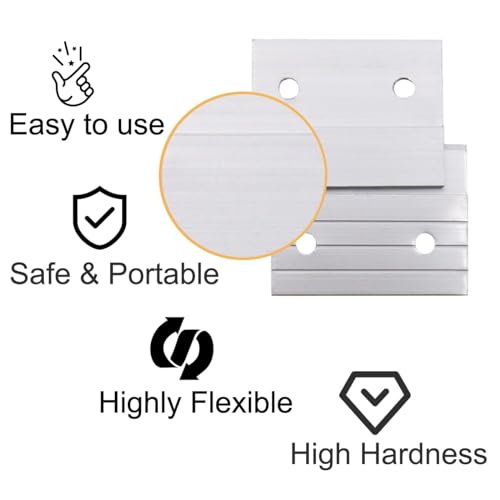 Image of Z Clips French Cleat Picture Hanger Aluminum French Cleat Hanger Heavy Duty Picture Hangers Wall Mounting Mirror Hanging Hardware Z Clip Mirror Hanger for Artwork, Wall Painting (2 inch-6Pairs)
