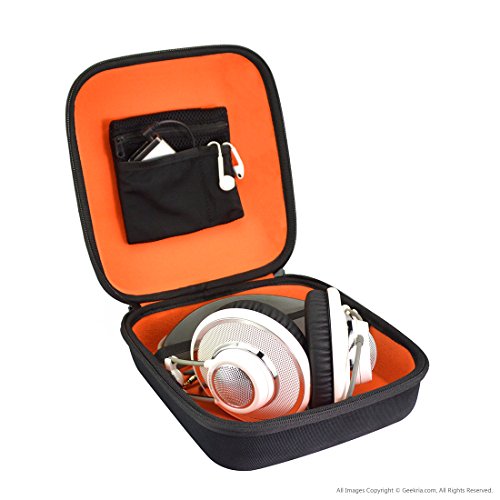 Étui pour casque Geekria Shield rigide noir de remplacement