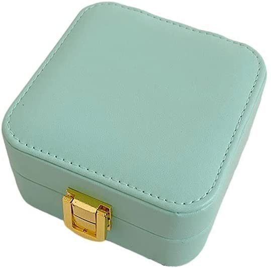 Boîte de rangement de bijoux en cuir le cadeau idéal avec miroir pour femme raffinée