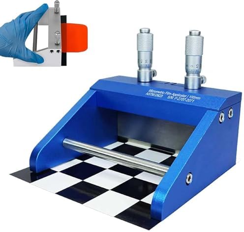 Adjustable Wet Film Coating Applicator, 0-6.5mm Thickness Range, Precision Casting Dr Blade with Micrometer for Smooth Film Application