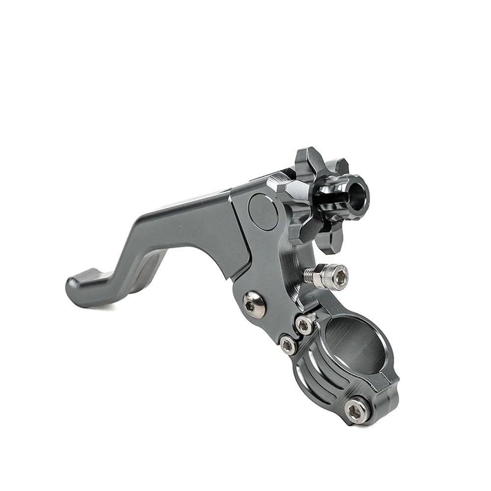 BEQLXTA Brake Clutch Adjustable Lever​ Universal Motocross Short Stunt Clutch Lever for Motorcycle Accessories Street Grips Handle and Ends Handlebar Grip(Gray)
