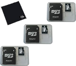 3 Pack 512MB Micro SD Memory Card with SD Adapter, 512 MB Micro SD Memory Card, 3 Pack Micro SDHC TF MicroSD TransFlash Card MicroSD to SD Adapter and Built To Last! Microfiber Cloth