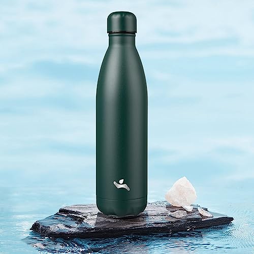 Image of Konokyo Insulated Water Bottles,25 oz Double Wall Stainless Steel Vacumm Metal Flask for Sports Travel,Army Green