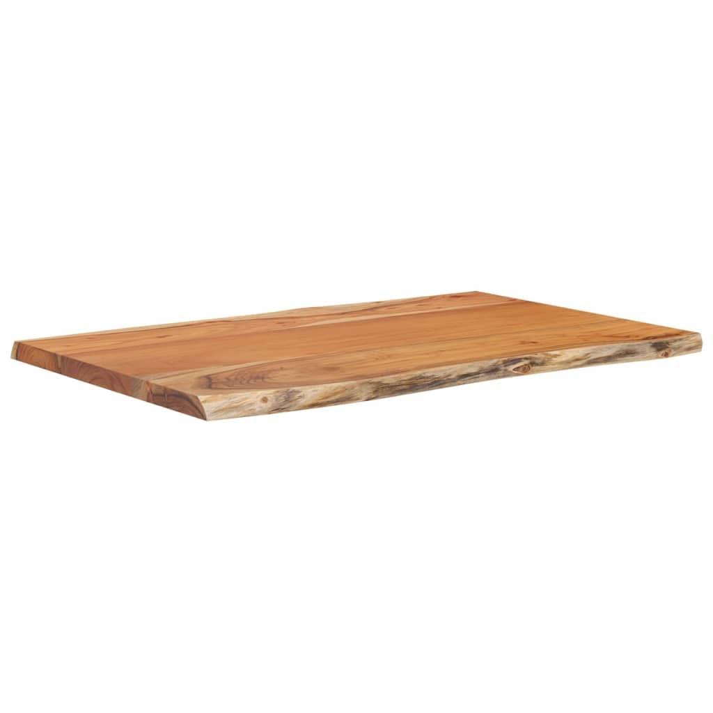 vidaXL Tischplatte 60x40x2,5 cm Rechteckig Massivholz Akazie Baumkante Platte