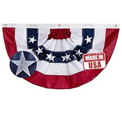 Fan shape 1.5x3 Flag(Embroidery)