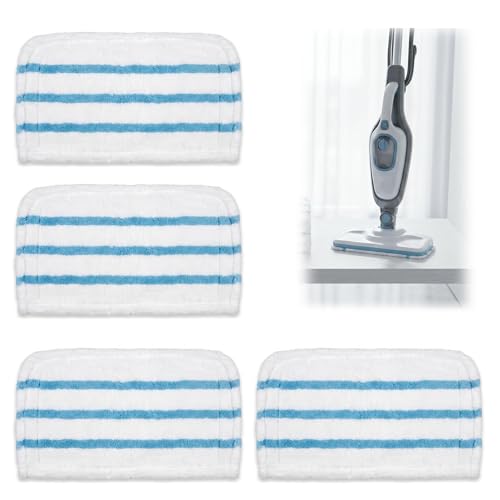 4pcs Lingettes pour Black et Decker Balais Vapeur, Accessoires pour Black et Decker Nettoyeur Vapeur Alternative Remplacement pour Steam Mop FSM1605 FSM1630...