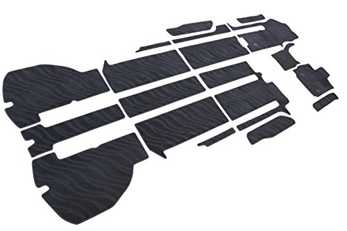 フェニーチェ カーマット フロアマット 国内生産 ウェーブブラック 滑り止め形状 ずれにくい 車用 マット