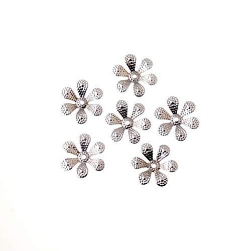 DalaB 20Pcs Antique Bronze/Gold/Silver Filigree Flower Wraps Connectors Embellishments Gift