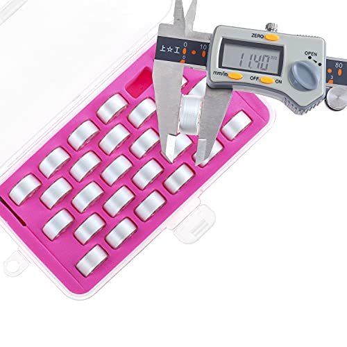 Set de 28 hilos preenrollados blancos para bordado y costura miniatura 4