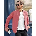 MAGCOMSEN Men's Bomber Jacket Lightweight Casual Windbreaker Spring Fall Zip Up Coat with 5 Pocket