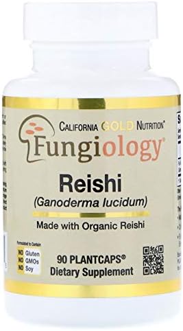 Reishi Ganoderma Lucidum Full-Spectrum Certified Organic Cellular Support 90 Vegetarian Capsules