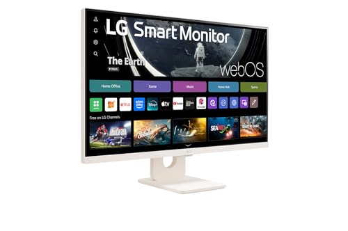 LG Smart Monitor 27U511SA-W 27" - Dalle IPS résolution UHD (1920x1080), 5ms GtG 100Hz, HDR 10, sRGB99% (CIE1931), inclinable