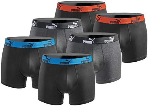 Puma Basic Black bokserki męskie, 6-pak, edycja limitowana