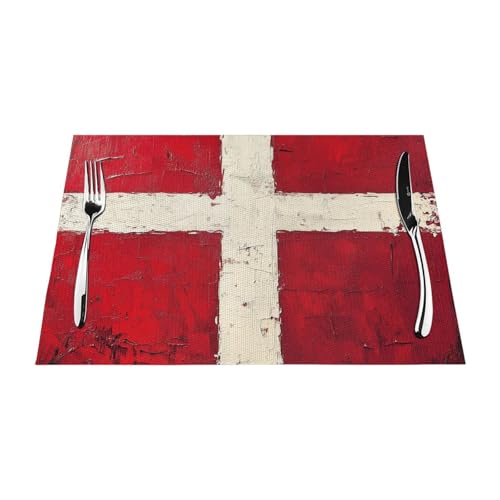 Platzdeckchen-Set, waschbar, abwischbar, hitzebeständig, gewebt,...