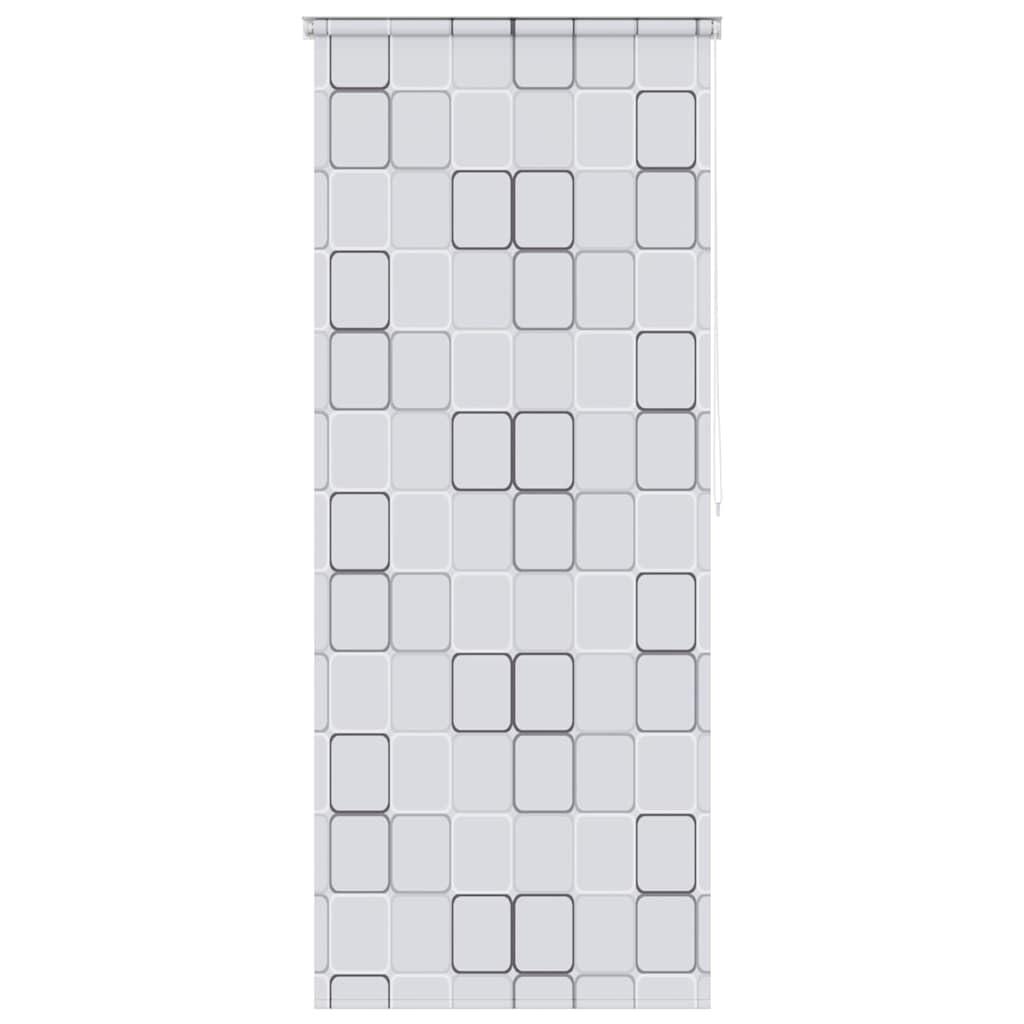 vidaXL Duschrollo 100x240 cm Quadratmuster