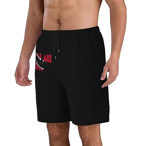 Trinidad and Tobago Flag Proud Mens Swim Trunks Quick Dry Swim Shorts Swimwear Bathing Suits with Pockets3