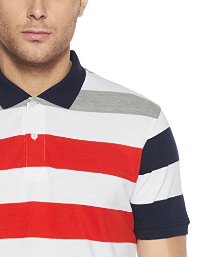 Image of Get In Men's Striped Regular Fit Polo