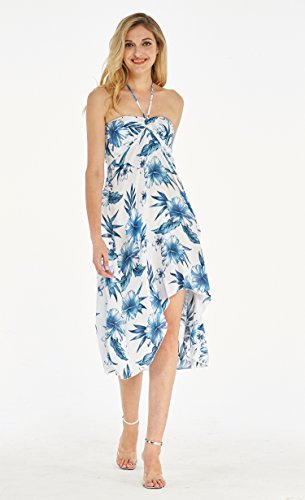 Image of Women's Hawaiian Luau Halter Dress in Signature Prints