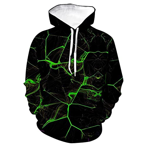 Ymosrh Men's Hoodies Graphic Pullover Long Sleeve Drawstring Casual Hooded Sweatshirts With Pockets, XXL-6XL