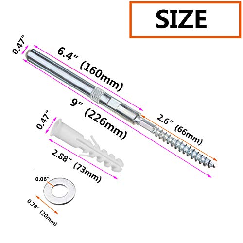 SpzcdZa 4pcs 6-2/5" Floating Shelf Invisible Support Bracket,Hidden Shelf Support Brackets Hardened Concealed Floating Shelf Blind Wall Shelf Floating Shelf Metal Brackets - Thumbnail 2