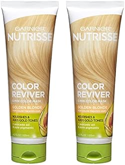 Garnier Hair Color Nutrisse Color Reviver, Golden Blonde for Color Treated Hair to Nourish & Adds Gold Tones, 8.4 Fl Oz, 2 Count (Packaging May Vary)