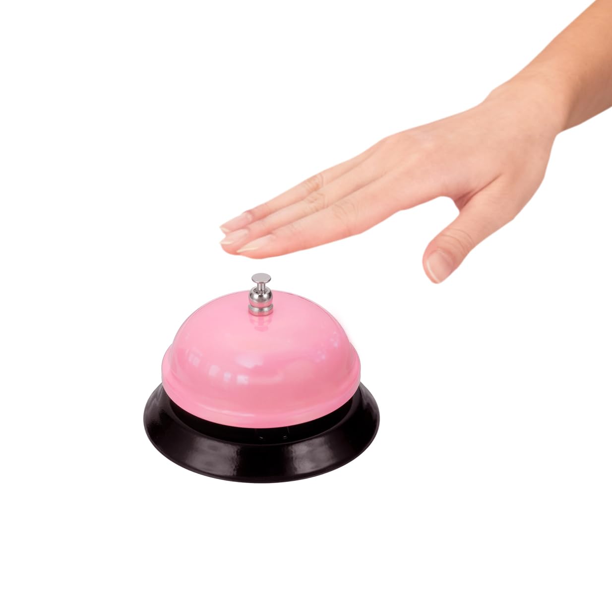 Restaurant Service Table Bell Bar Bell Desk Kitchen Hotel Counter Reception Restaurant Bar Ring for Service Call Bell (Pink)