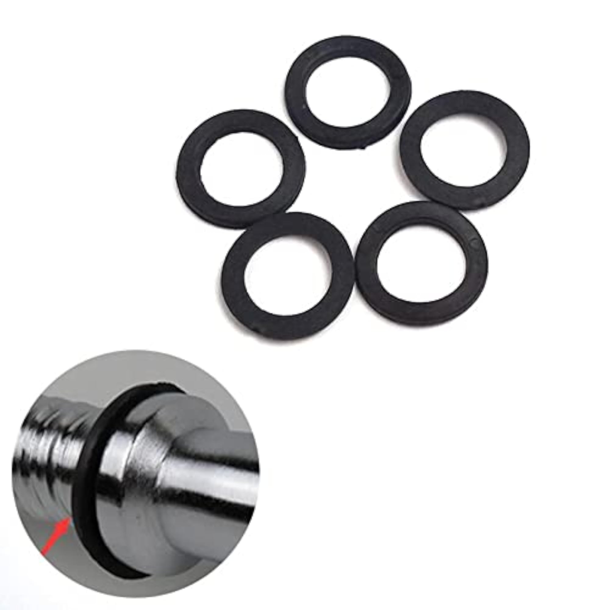 Barbell Nut Gasket O Rings Training for Barbell Clamps Clamp Collars
