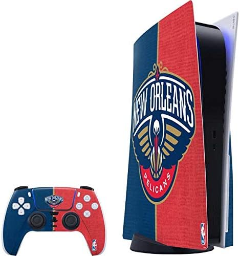 Skinit Decal Gaming Skin Compatible with PS5 Bundle - Officially Licensed NBA New York Knicks Large Logo Design