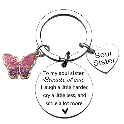 WXCATIM Best Friend Soul Sister Friendship Gifts For Women Friends Friendship Gifts For Birthday Christmas Anniversary Souvenir For Friends BFF Bestie Girls Cute Accessories