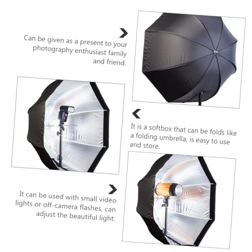 Image of NOLITOY Octagonal Photography Softbox Umbrella Type Photo Light Box with Diffuser, Studio Flash Lighting Modifier for Portrait and Video Shooting, Portable Camera Lighting Equipment