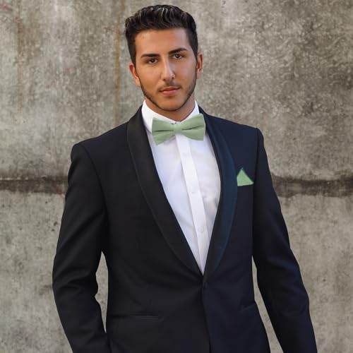 Pluvyze 1 Stück Fliege Grün Herren Grüne Fliege Herren Hochzeit Fliege Fliege Herren Fliege Mintgrün Herren Und 1 Stück Grün Einstecktuch
