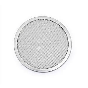 New Star Foodservice 50684 Restaurant-Grade Aluminum Pizza Baking Screen, Seamless, 14-Inch