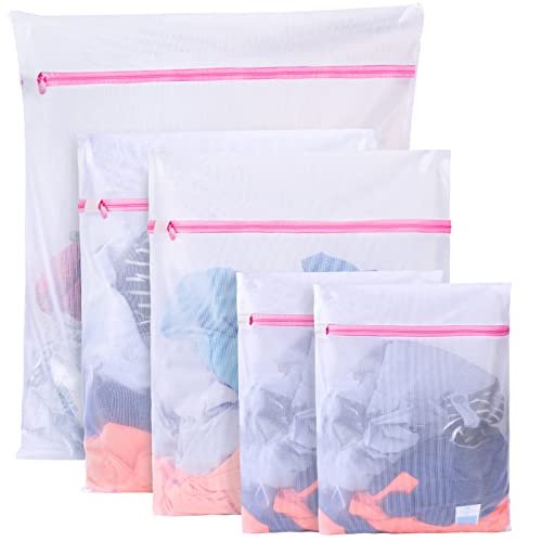 Boxlegend Wäschenetz für Waschmaschine 5er Set - Wäschesack Wäschebeutel mit Reißverschluss Wäschesäckchen Laundry Bag für BH, Reise, Schuhe, Koffer, Socken, Unterwäsche, Babykleidung