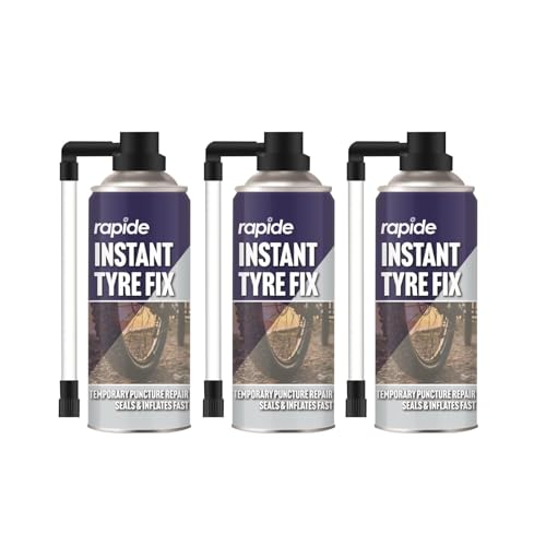 SDMAX Bicycle Cycle Tyre Fix Spray Fix Sealing Inflates Sealants Inner Puncture, Compact, And Portable, Long-Lasting, Versatile Use Pack Of 3