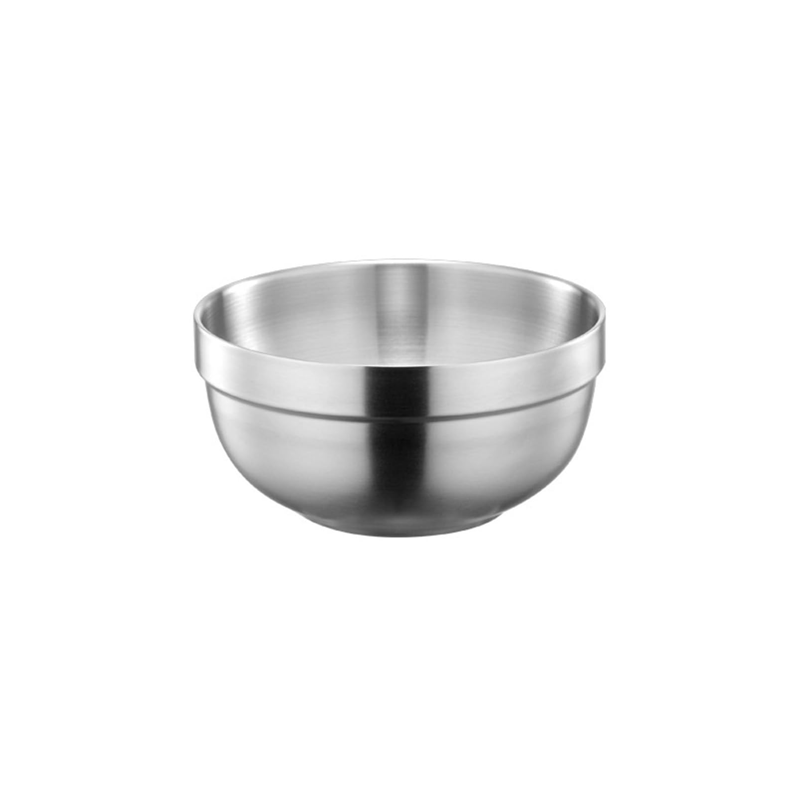 Buxuaaaa 12Cm Stainless Steel Salad Bowl Easy To Clean Insulated Soup Bowl Metal Insulation Kitchen Dinnerwares Practical Tablewares Stainless Steel Insulation
