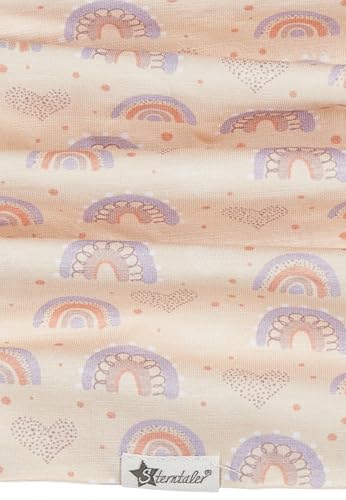 Sterntaler Schlauchschal Regenbögen - Loop Schal aus Flammgarn Jersey mit feinem Regenbogen Print - Halstuch - hautsympathischer Baby und Kinder Halswärmer - Mädchen Bekleidung - zartrosa, Größe 2