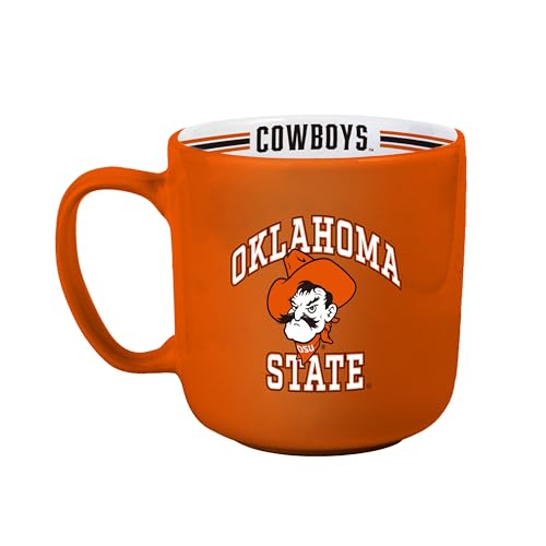 Image of Logo Brands OK State 15oz Stripe Mug