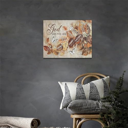 yerretin-Fall-Christian-Leaves-Wall-Art-Autumn-Religious-Pictures-Wall-Decor-Rustic-God-Says-Canvas-Painting-Modern-Artwork-Home-Decoration-for-Living-Room-Bathroom-Bedroom-Office-Framed-16×12 yerretin Fall Christian Leaves Wall Art Autumn Religious Pictures Wall Decor Rustic God Says Canvas Painting Modern Artwork Home Decoration for Living Room Bathroom Bedroom Office Framed 16×12