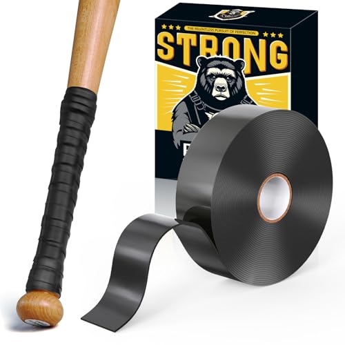 PHIXBEAR Baseball Bat Grip Tape, 1.1mm 9.85FT - Multi Sport Handle Tape for Golf Tennis Softball and Hockey, Enhanced Self-Fusing Silicone for Reliable Traction and Shock Absorption by PHIXBEAR - Used condition - US$14.59