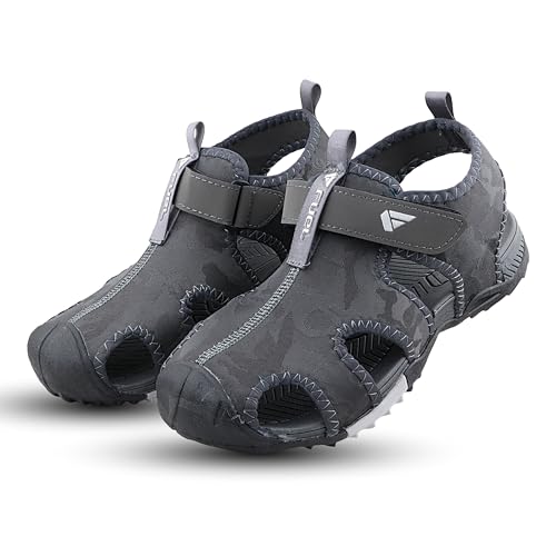 Image of FUEL Fisherman Sandals for Men Comfortable, Flexible & Breathable Stylish Casual Sandals Protective Bump Toe Perfect Outdoor Beach Anti-Skid Sports Footwear For Gents (Soldier-12)